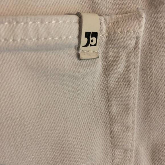 Joes Jeans High Rise Straight Crop Jeans Sz 31 White Frayed Edge - Picture 4 of 6